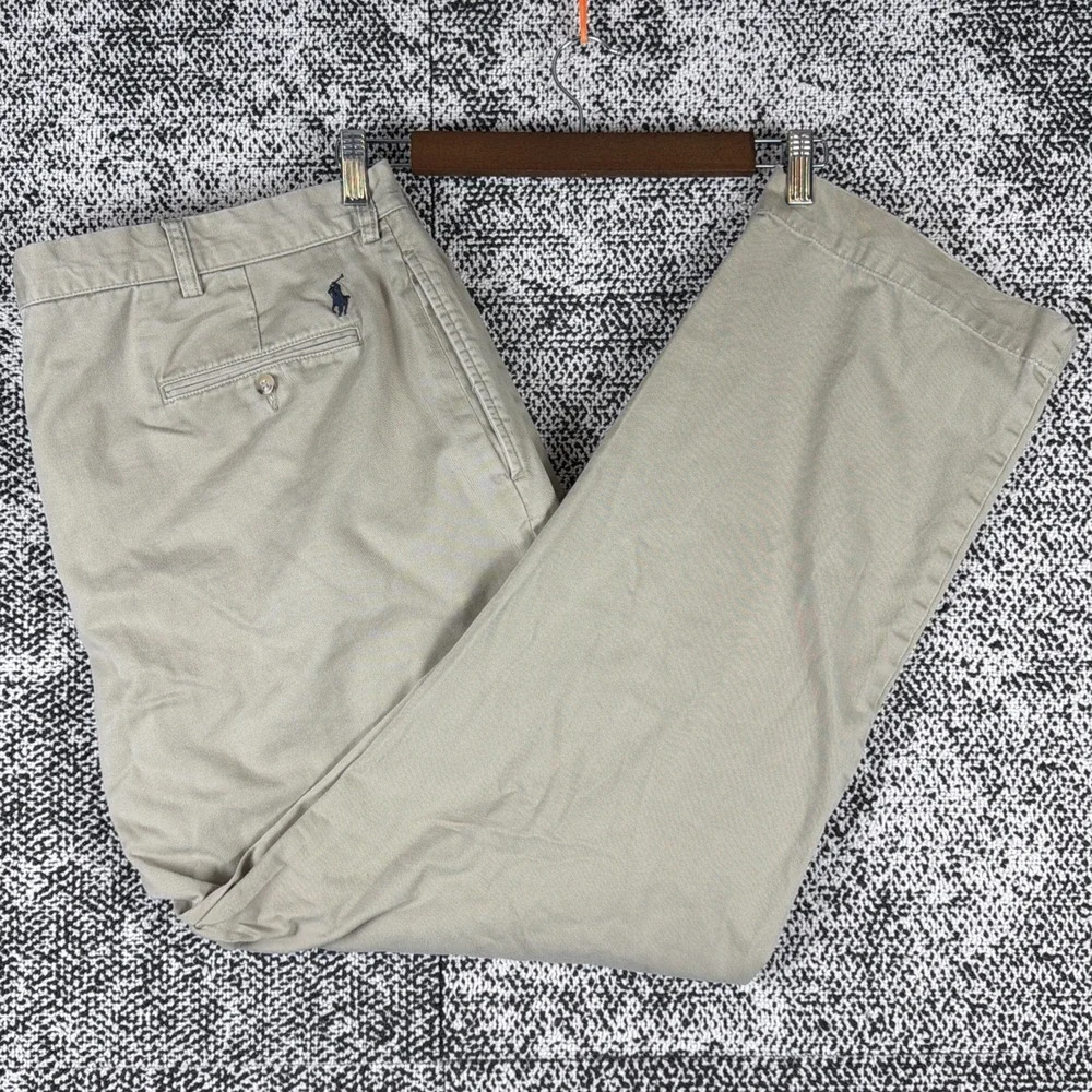Polo‎ Ralph Lauren Ethan Chino Pants Mens 42 X 32 (FITS 41 X 31) Cotton Preppy